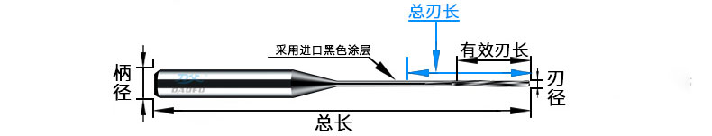 0.2/0.25/0.3mm小徑鉸刀